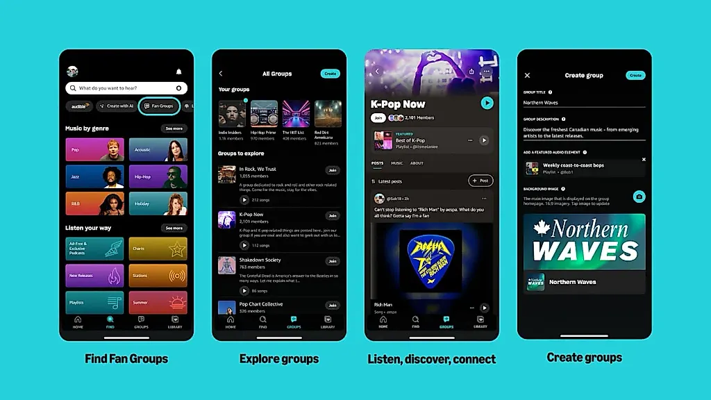 Amazon запускает музыкальные Fan Groups