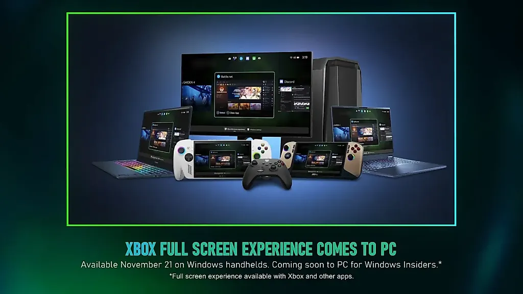 Xbox запускает новый полноэкранный режим на Windows-устройствах