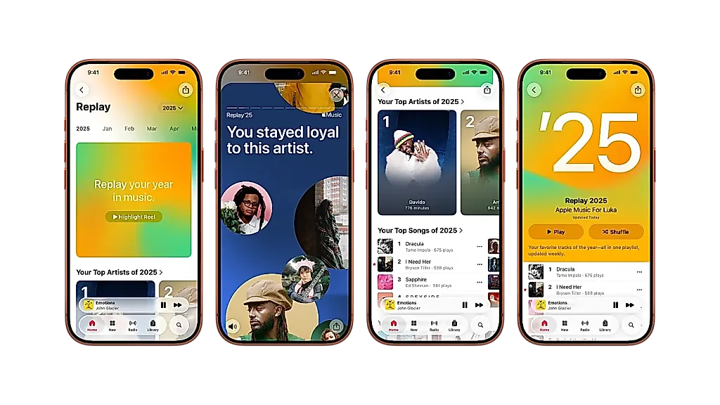 Apple Music открывает итоги года раньше Spotify: что нового в Replay 2025?