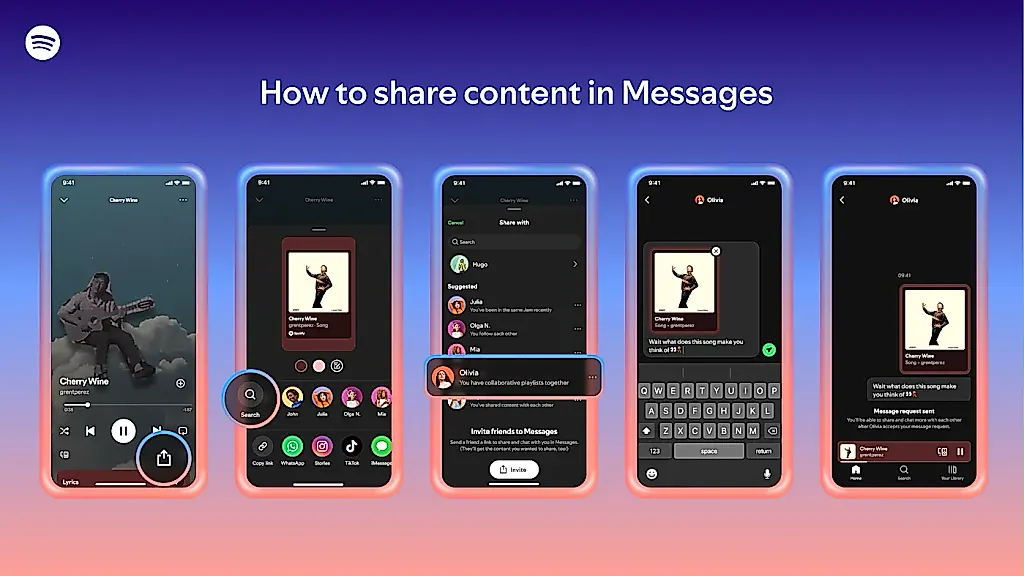 Spotify запускает групповые чаты
