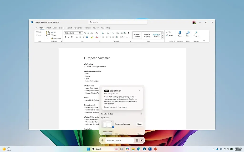 Microsoft тестирует Copilot Vision: ваш новый шпион за экраном
