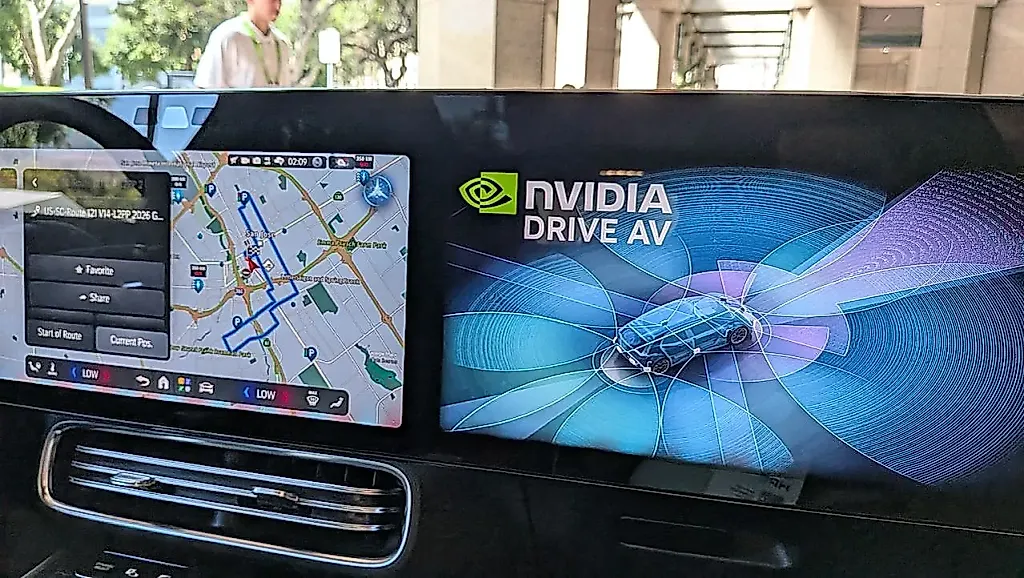 Поездка в автономный Mercedes с Nvidia