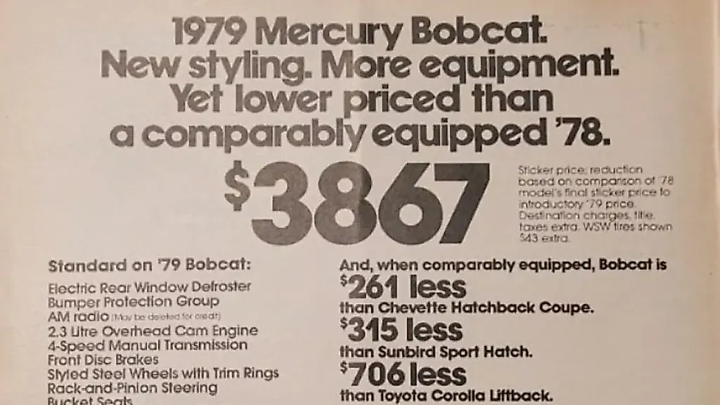Мой первый автостыд: Mercury Bobcat 1978
