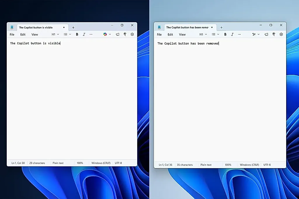 Microsoft чистит кнопки Copilot