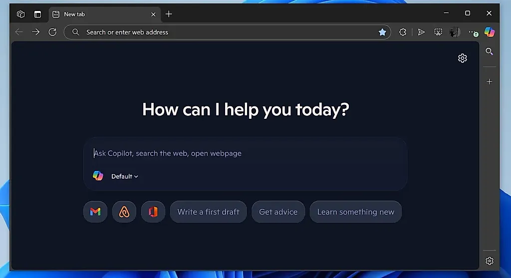 Copilot AI на новой вкладке Microsoft Edge: полезно или вредно?