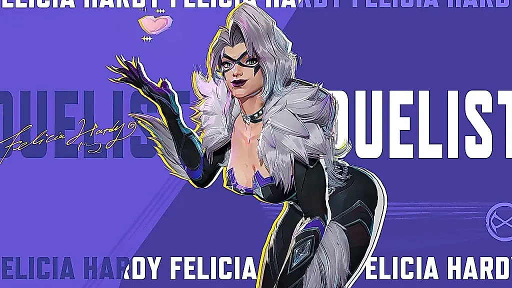Marvel Rivals: поза Black Cat