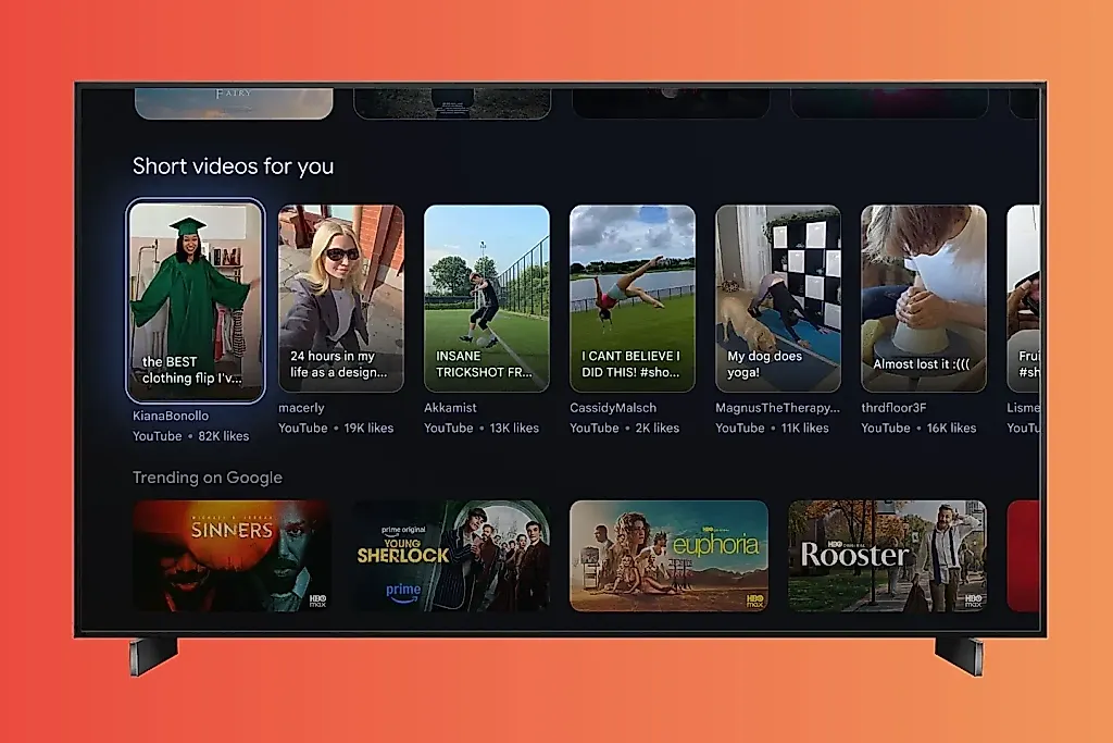 Короткометражка на большом экране: Google TV подсаживает на Shorts