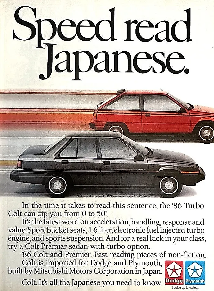 Dodge Colt Turbo: японский гость на американских дорогах
