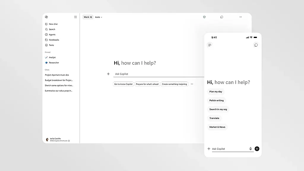 Microsoft 365 Copilot обновился: стал быстрее и получил новый дизайн