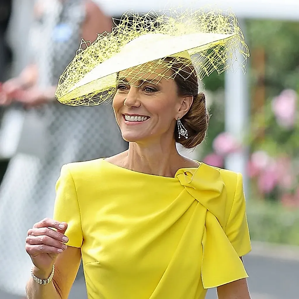 Ярко-жёлтый тренд возвращает принцессу Кейт на Royal Ascot