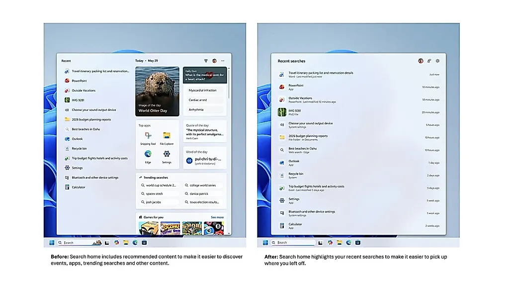 Microsoft прокачала поиск в Windows