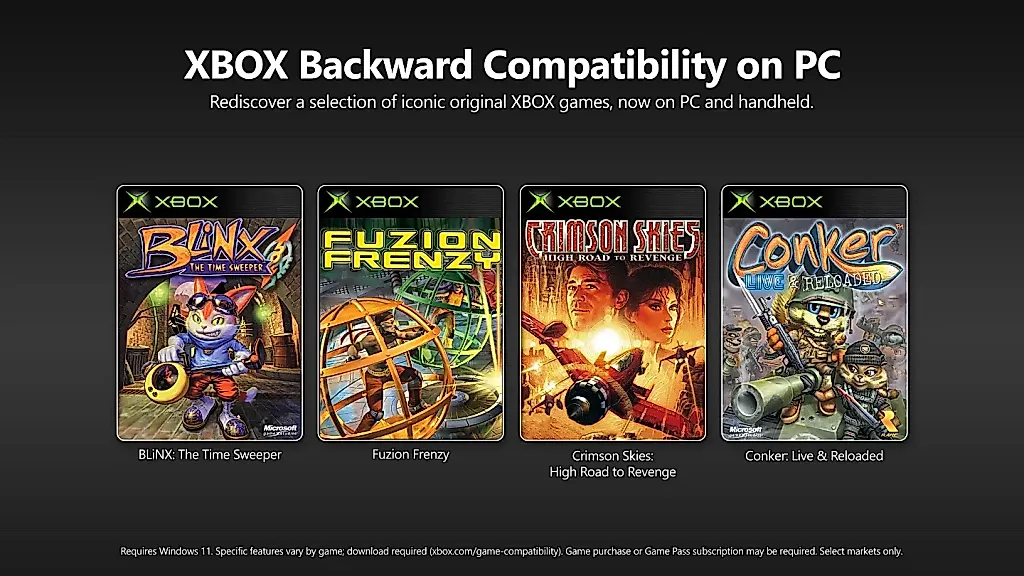 Microsoft запускает классические Xbox-игры на ПК