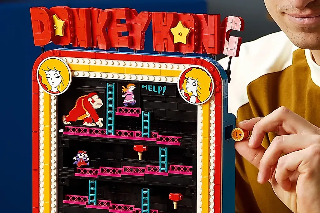 Lego воссоздал автомат Donkey Kong — даже Миямото доволен