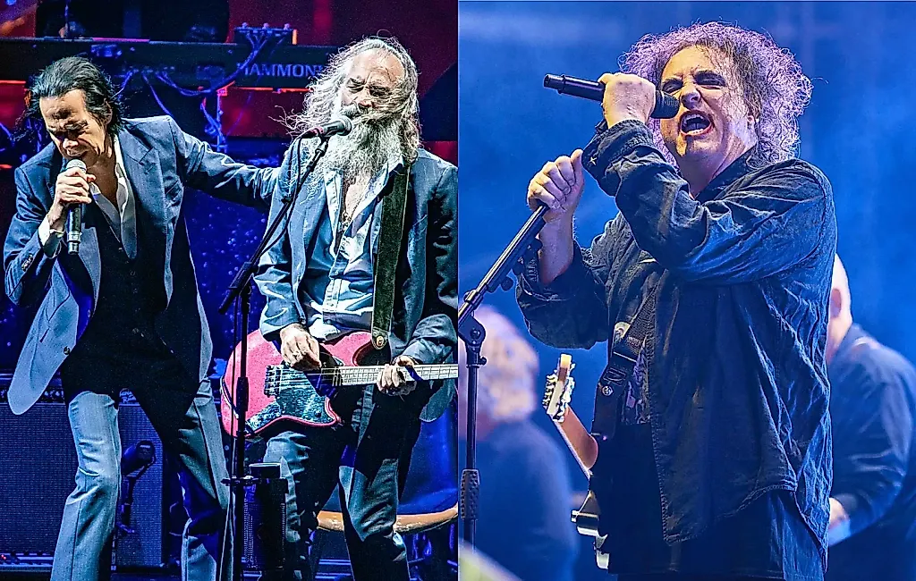 Nick Cave и The Bad Seeds смотрят на The Cure на фестивале Way Out West