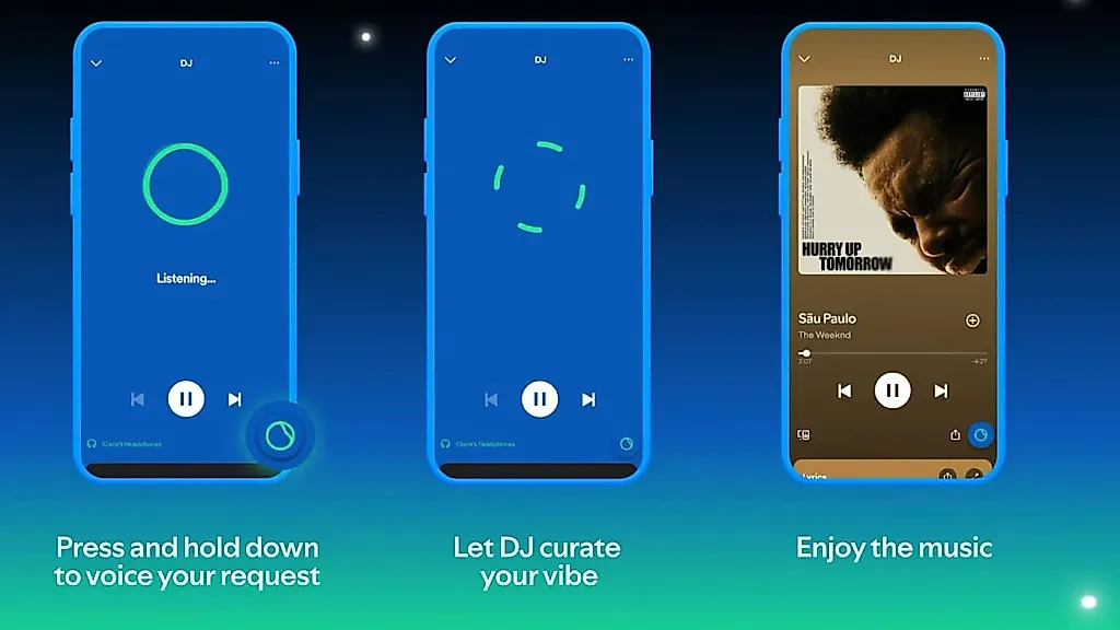 Spotify запускает AI DJ, который принимает запросы