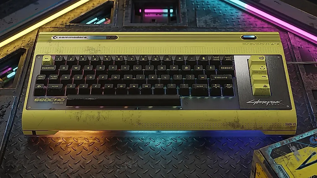 Commodore 64 в стиле Cyberpunk 2077