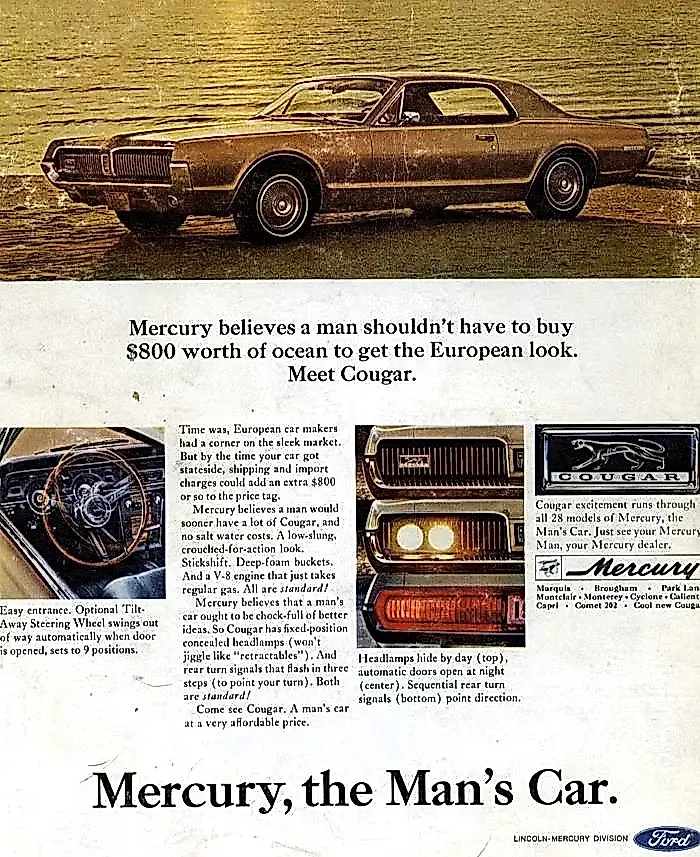 Mercury Cougar: хищник в смокинге возвращается на улицы Калифорнии