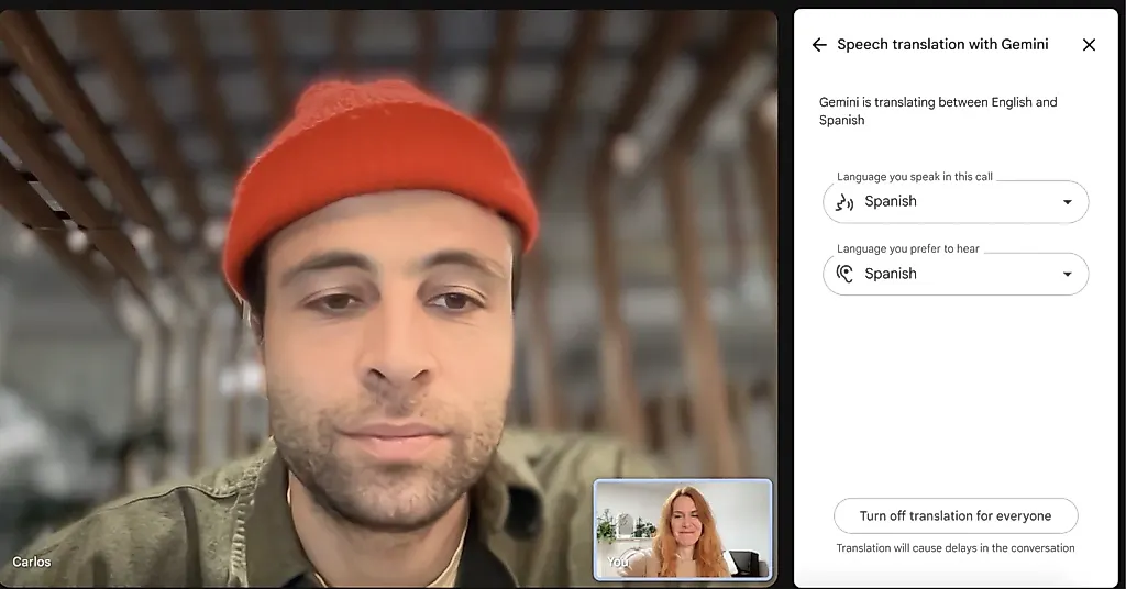 Google Meet научился переводить вашу речь