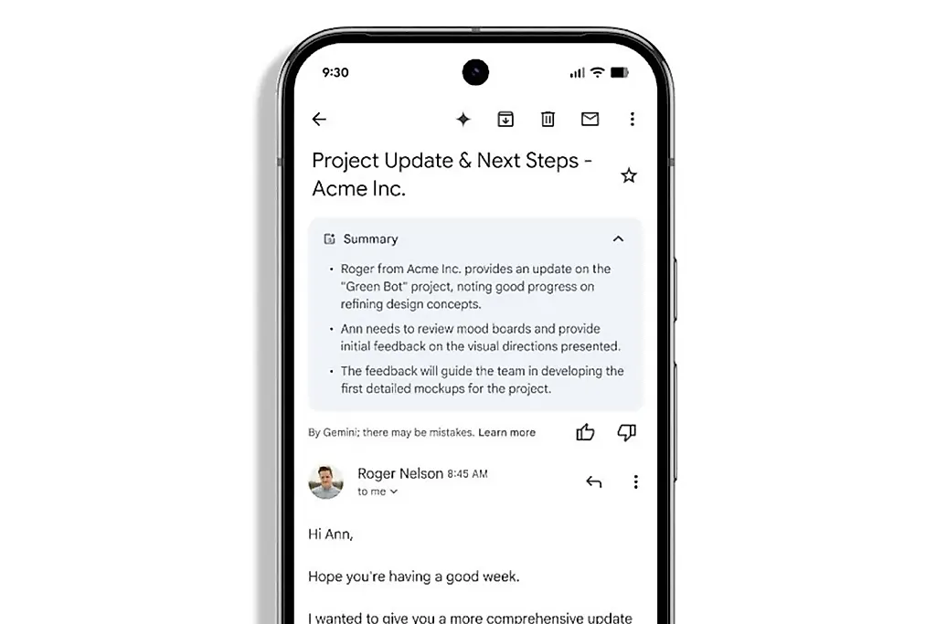 Gmail стал умнее: сводки теперь по умолчанию