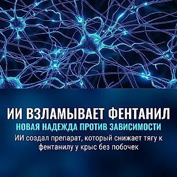 ИИ в борьбе с опиоидной зависимостью: новый препарат снижает тягу к фентанилу у крыс