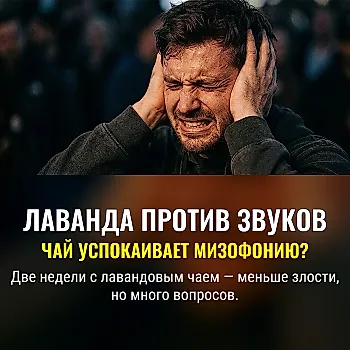 Лаванда против крика души: чай от мизофонии или успокоительный placebo?