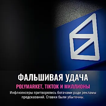 Инфлюенсеры подделывали выигрыши Polymarket