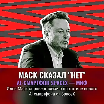 Илон Маск отверг слухи о прототипе AI-смартфона SpaceX