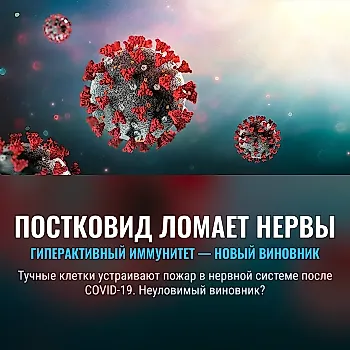 Гиперактивные иммунные клетки могут вызывать нервную боль при постковиде