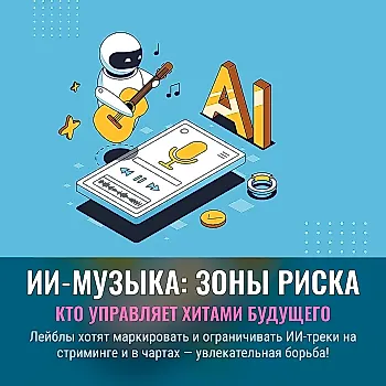 Лейблы хотят регулировать ИИ-музыку: сравнение предложений для стриминга и чартов