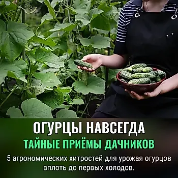 Как продлить урожай огурцов до осенних холодов