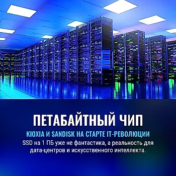 Kioxia и SanDisk показали чип для первого в мире SSD на 1 ПБ
