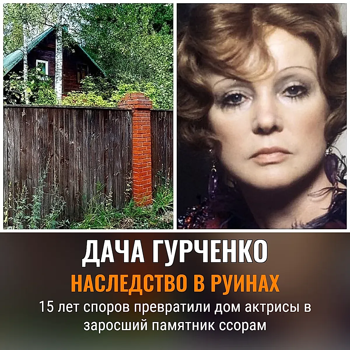 Горькое наследство Гурченко