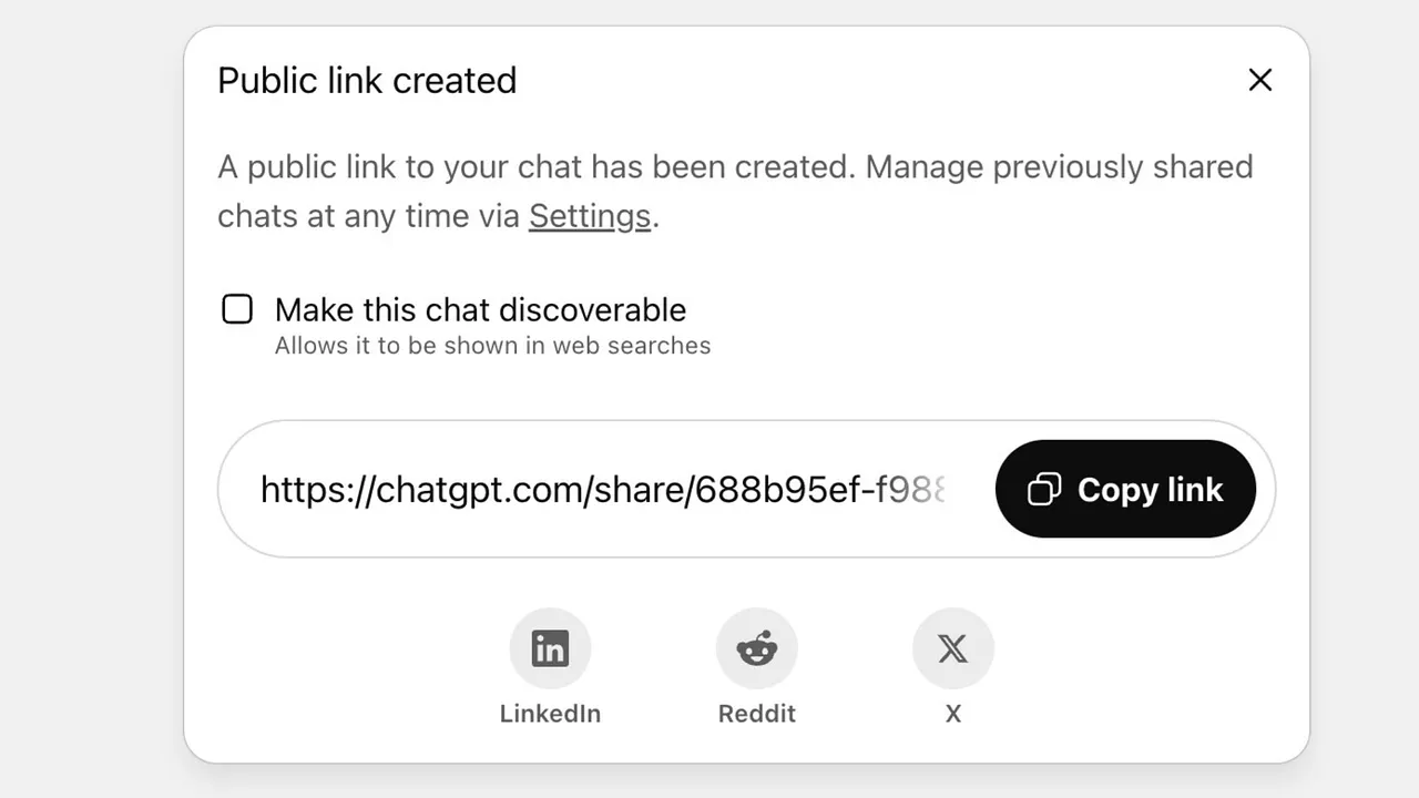 OpenAI убирает функцию публичного поиска чатов ChatGPT после утечки данных
