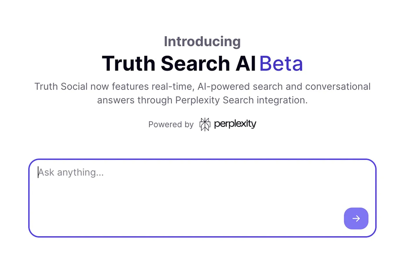 AI-поиск запущен на Truth Social Трампа