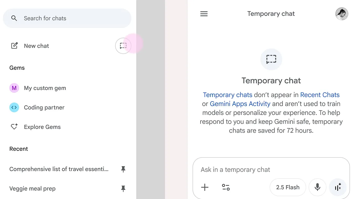 Google обновляет память Gemini: теперь с инкогнито-чатом и продвинутым запоминанием разговоров