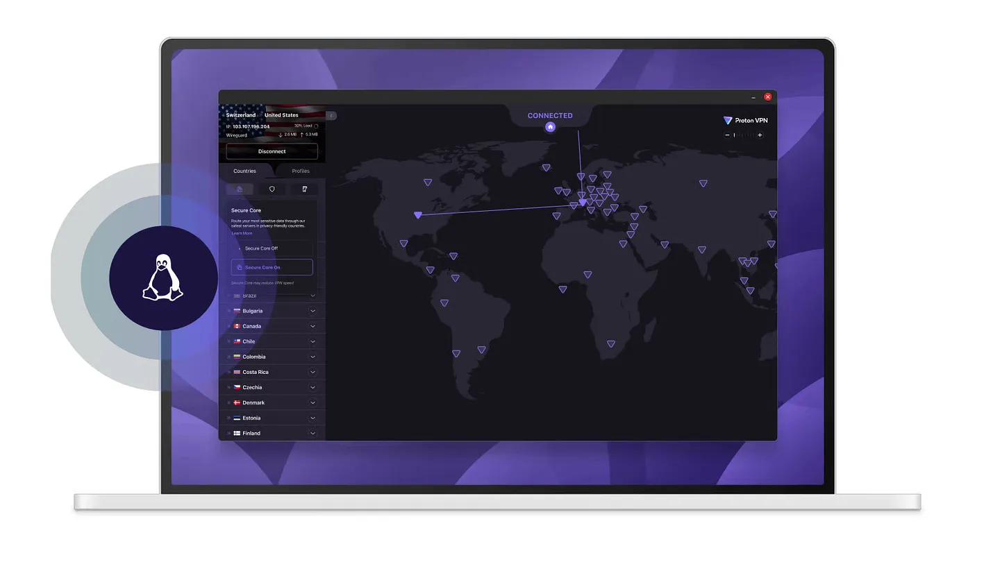 Proton VPN расширяет возможности для Linux с помощью новой функции split tunneling