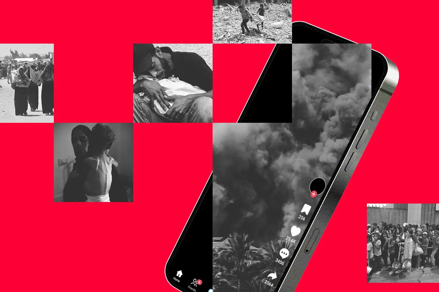 Война в Газе и TikTok: катастрофа в ленте новостей