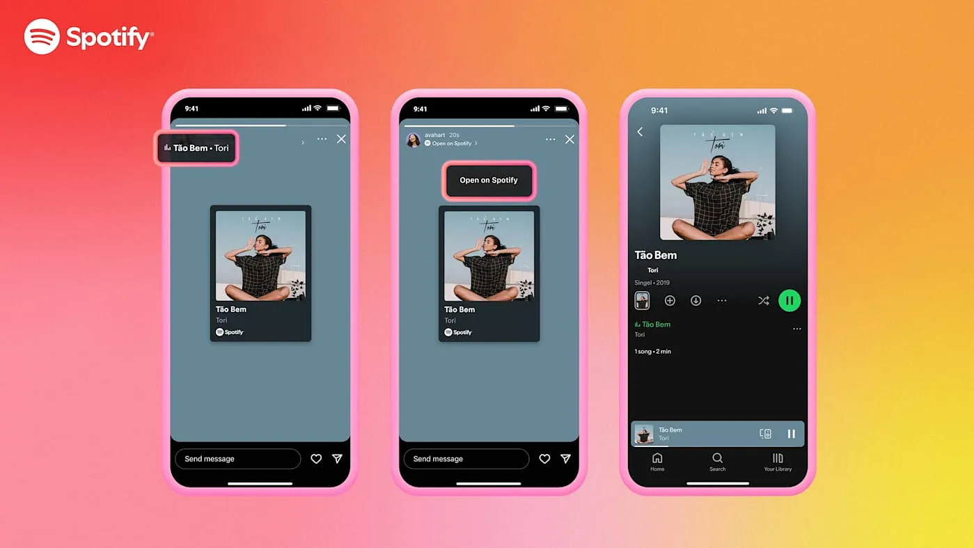 Instagram и Spotify: музыка в Stories и Notes