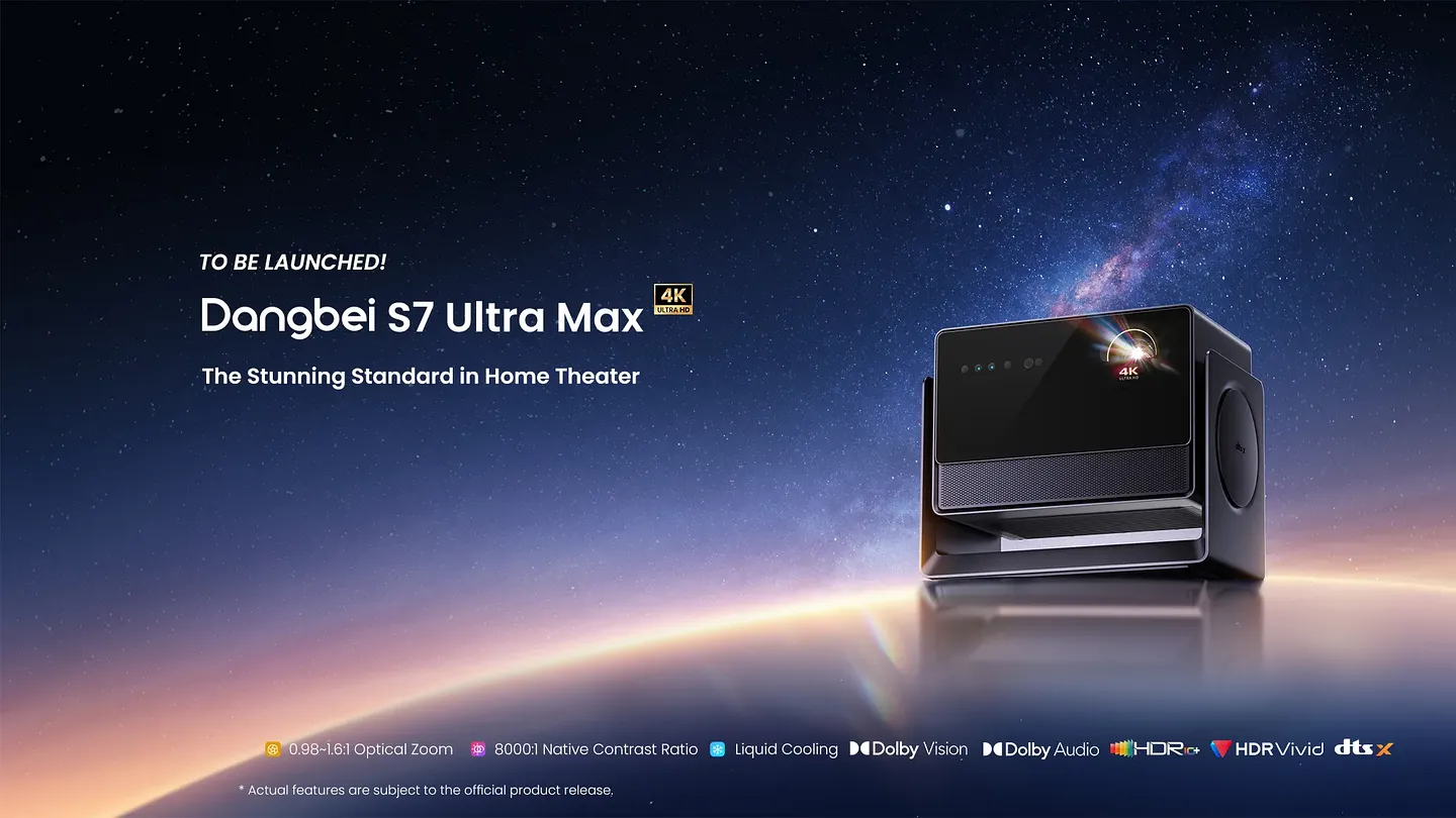 Dangbei S7 Ultra Max: яркий жидкостно-охлаждаемый проектор готовится к мировому запуску