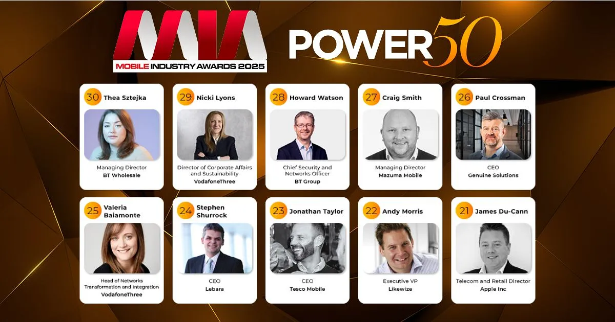 Power 50: Кто двигает мобильную индустрию Британии