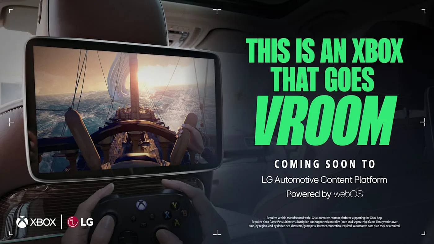 LG и Xbox запускают облачный гейминг в автомобилях