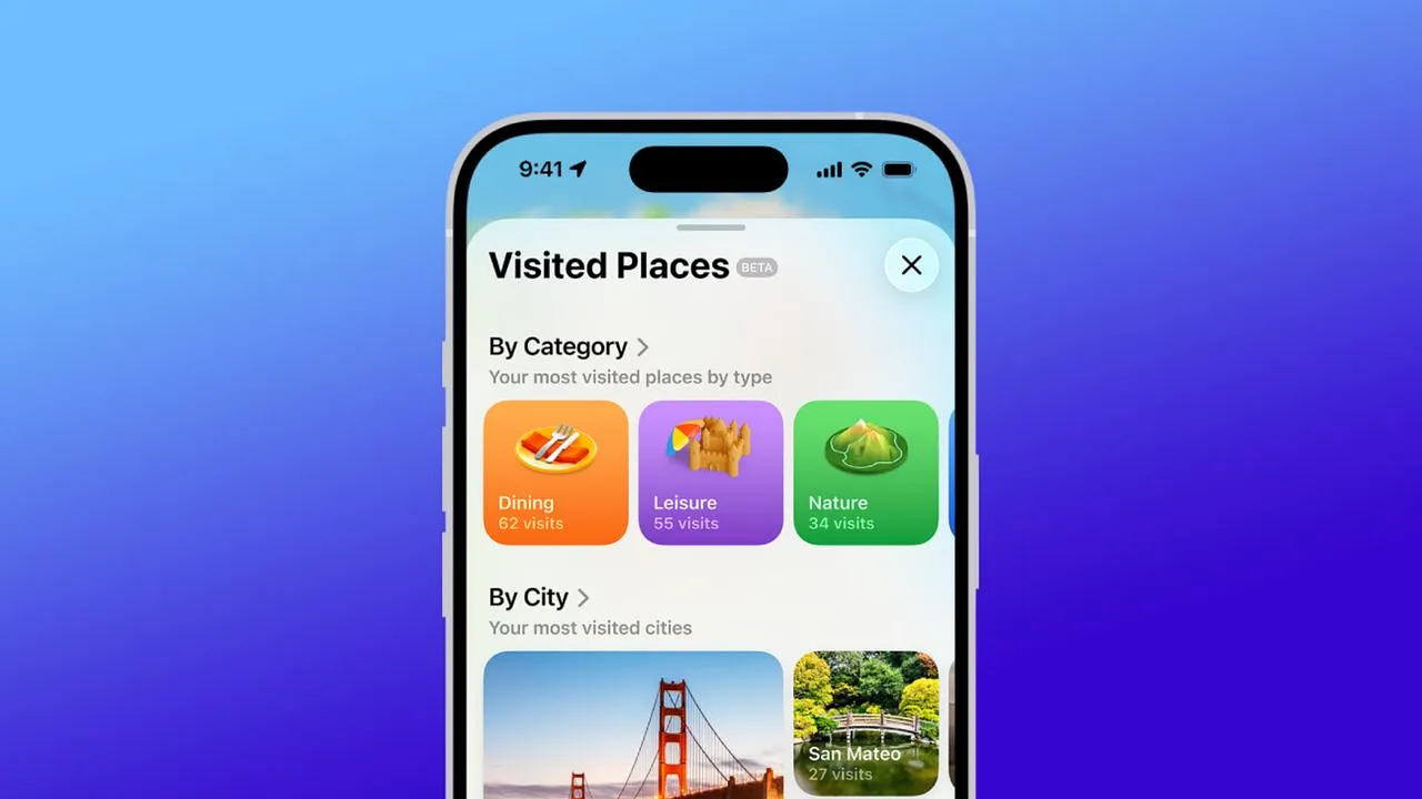 Apple добавляет в iOS 26 вдохновлённую Spotify Wrapped функцию Visited Places для Apple Maps