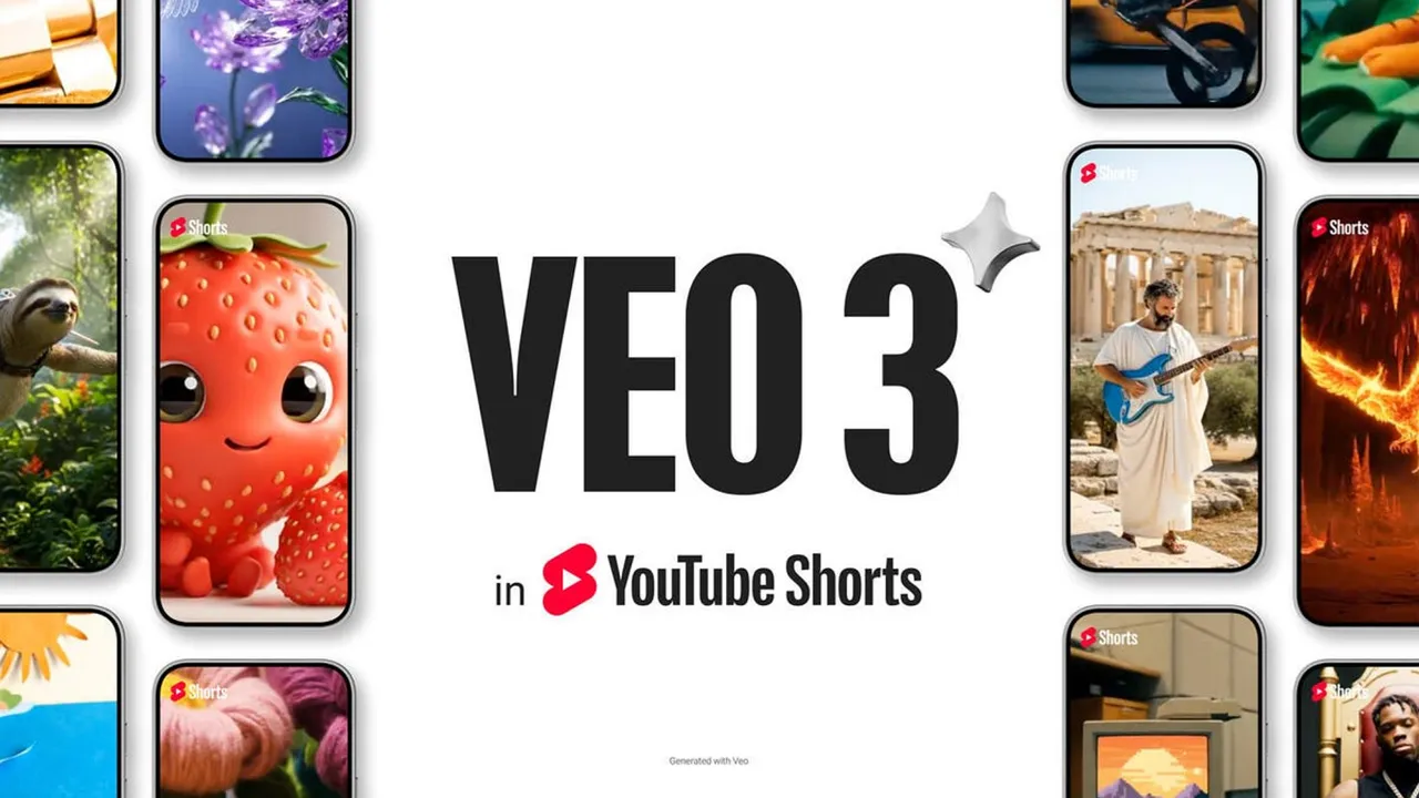 Искусственный интеллект Veo 3 научил YouTube Shorts снимать видео по тексту