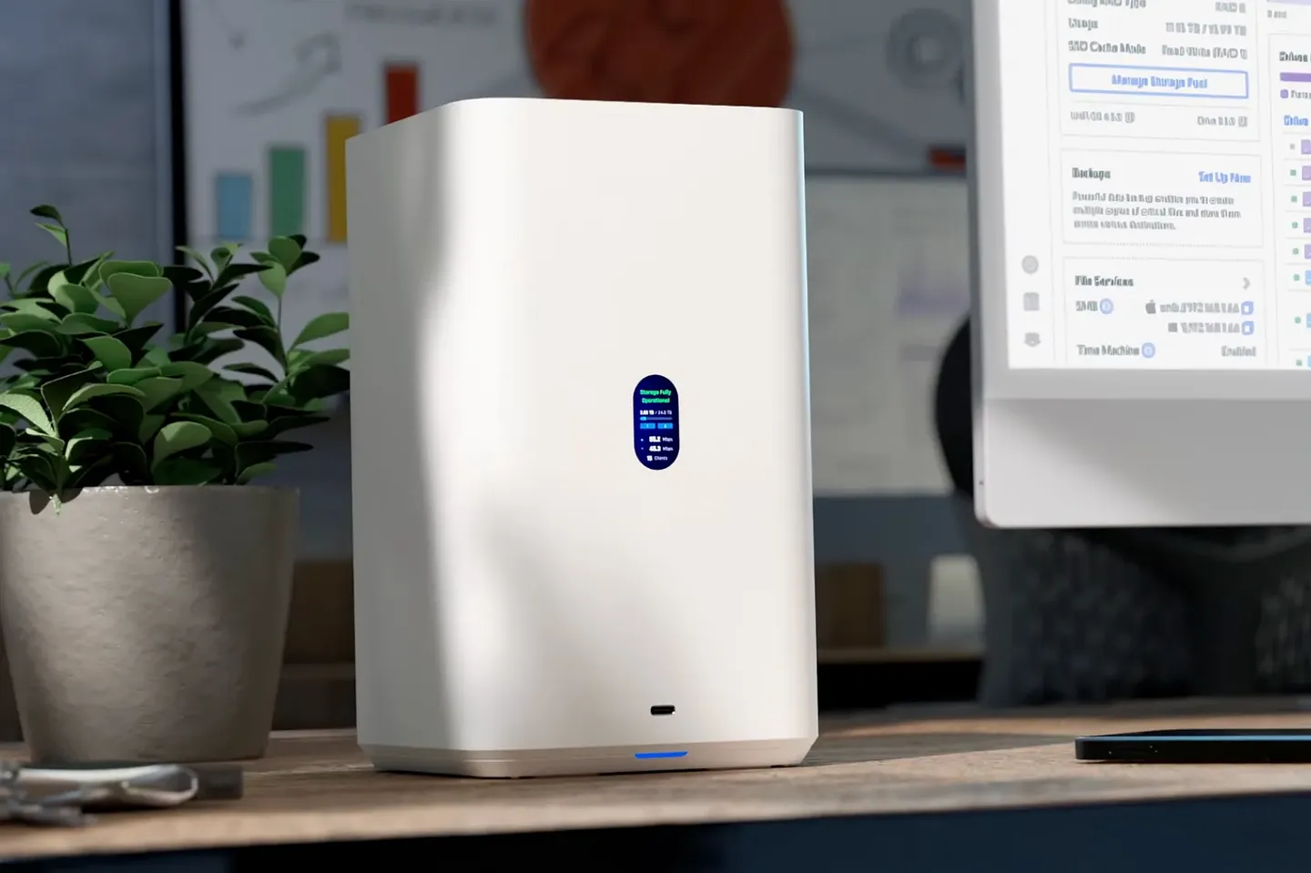 Ubiquiti выпускает стильное NAS-устройство, похожее на роутер