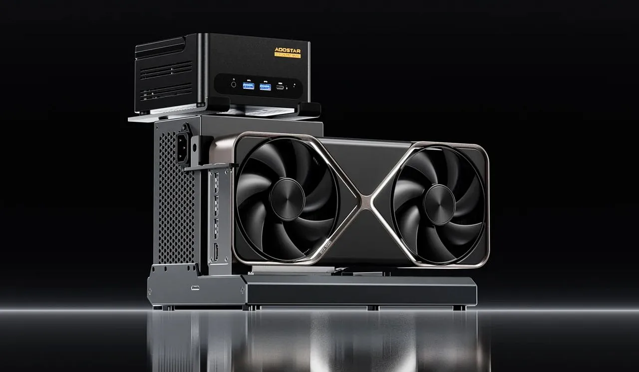 EG01 – странный гибрид eGPU от Aoostar с Thunderbolt 5 и док-станцией для мини-ПК