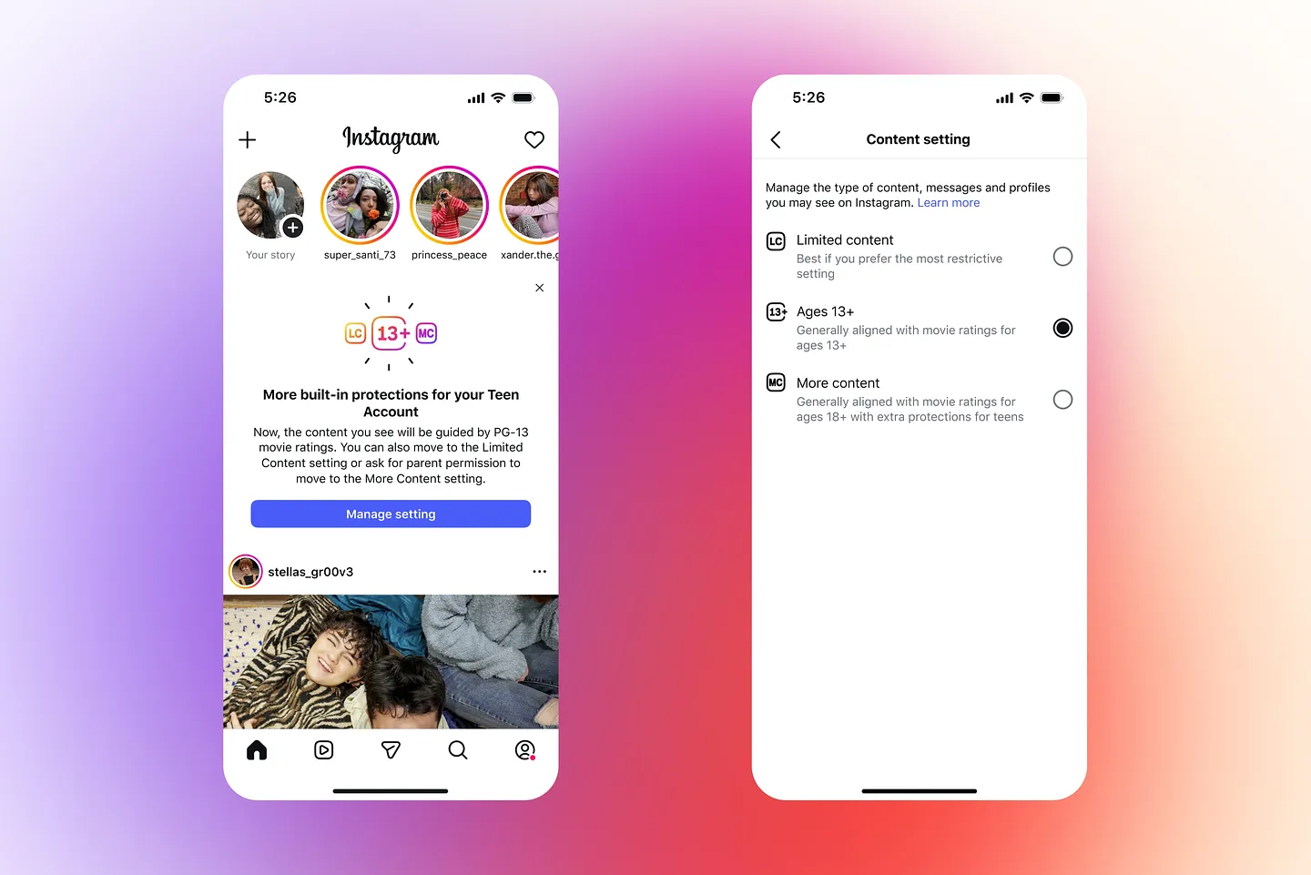 Instagram Teen Accounts: новый PG-13 подход