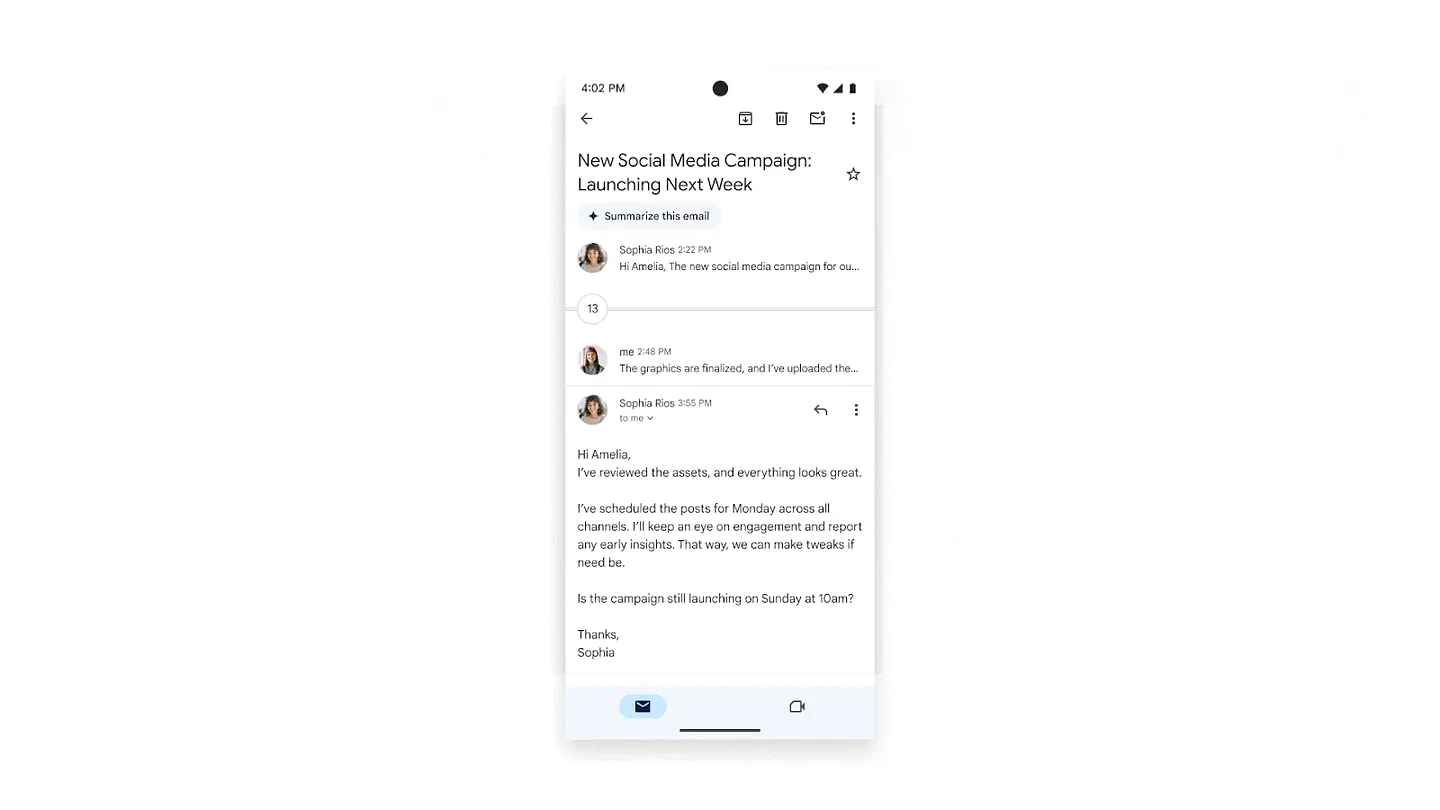 Gmail начинает использовать Google Gemini, чтобы спасти нас от усталости в написании писем