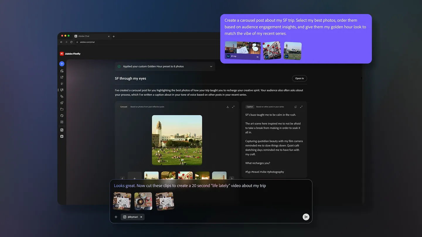 Adobe представляет Project Moonlight — AI-директора соцсетей