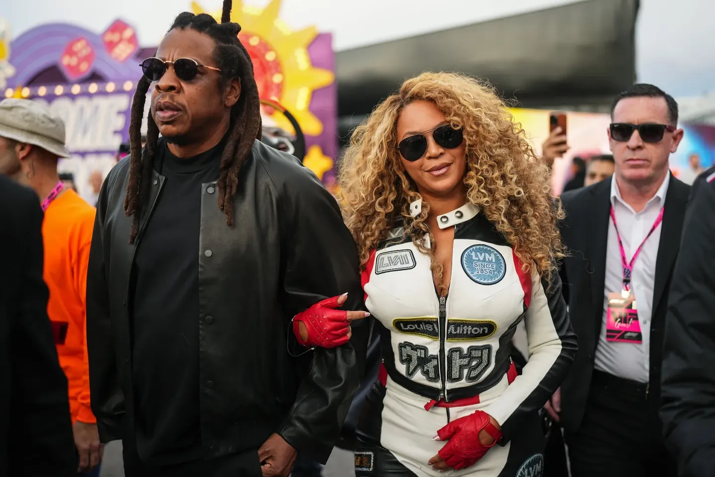 Beyoncé с Jay-Z на Гран-при F1 в Лас-Вегасе