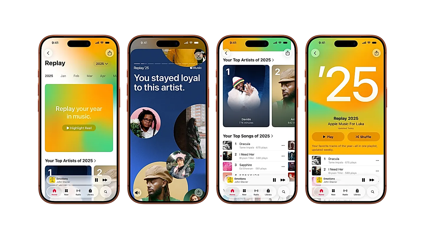 Apple Music открывает итоги года раньше Spotify: что нового в Replay 2025?